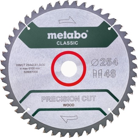 Metabo Classic Precision Cut Wood Circular Saw Blade - Premium Quality for Precise Cuts (4007430241726)